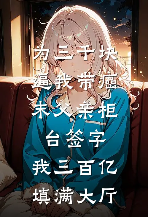 为三千块，逼我带癌末父亲柜台签字，我三百亿填满大厅