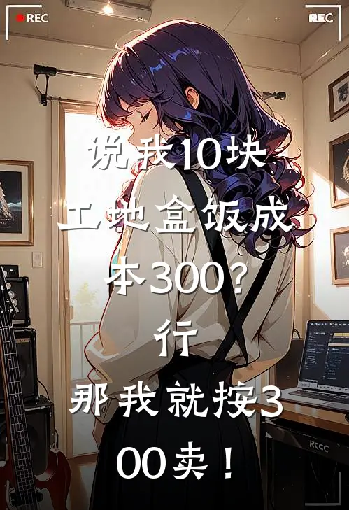 说我10块工地盒饭成本300？行，那我就按300卖！