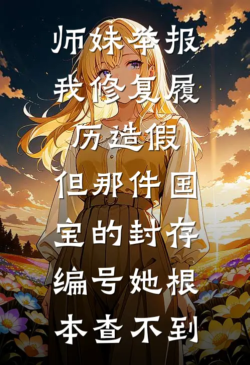 师妹举报我修复履历造假，但那件国宝的封存编号她根本查不到