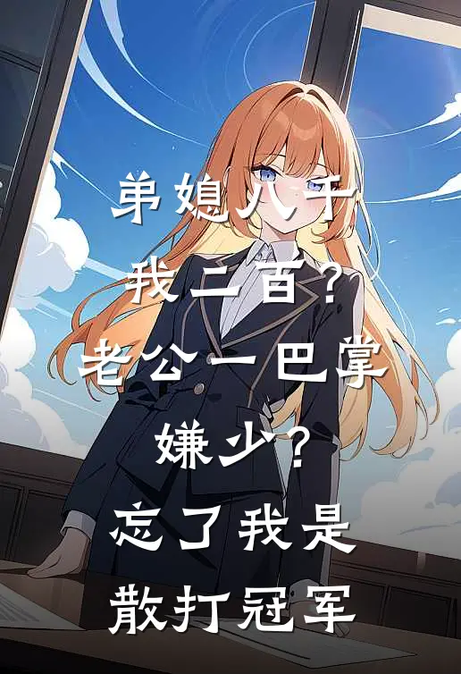 弟媳八千我二百？老公一巴掌：嫌少？忘了我是散打冠军