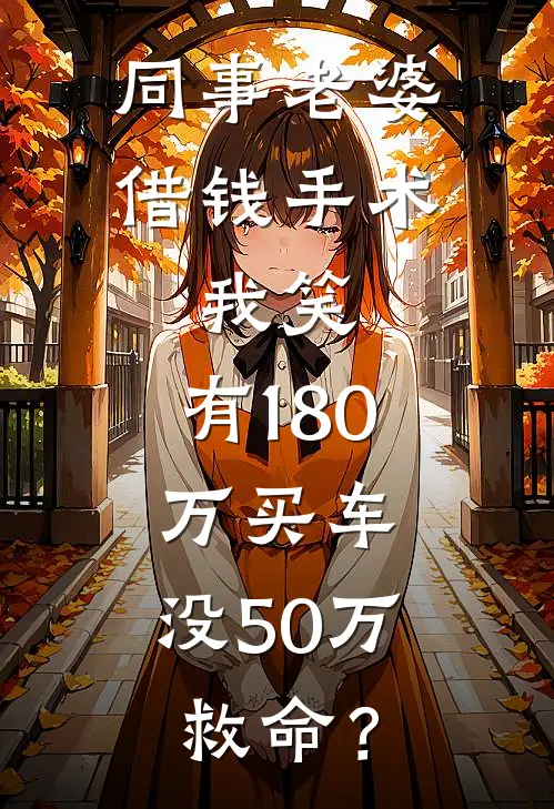 同事老婆借钱手术，我笑：有180万买车，没50万救命？