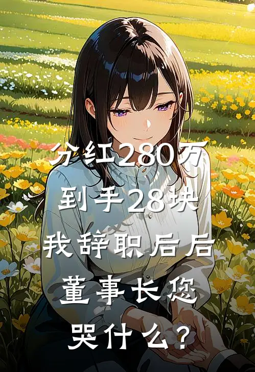 分红280万到手28块，我辞职后后，董事长您哭什么？