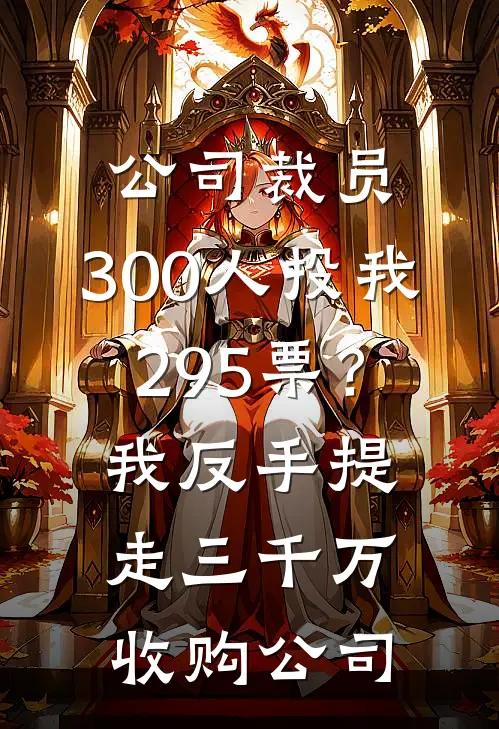 公司裁员，300人投我295票？我反手提走三千万收购公司