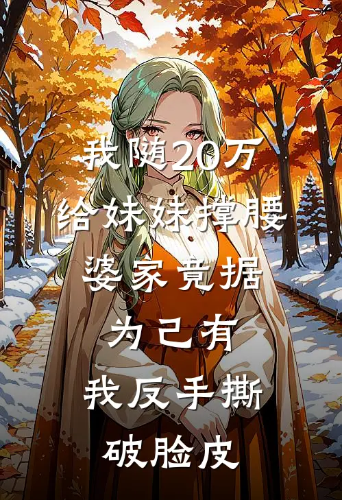 我随20万给妹妹撑腰，婆家竟据为己有，我反手撕破脸皮