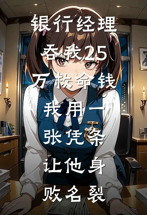 银行经理吞我25万救命钱，我用一张凭条，让他身败名裂