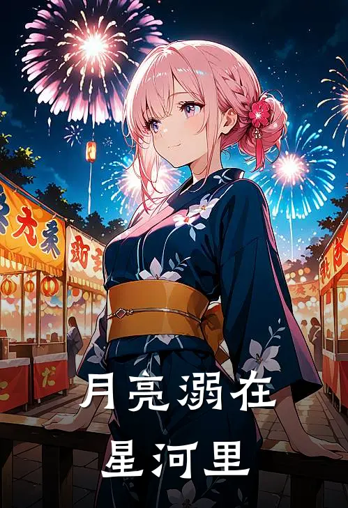 月亮溺在星河里