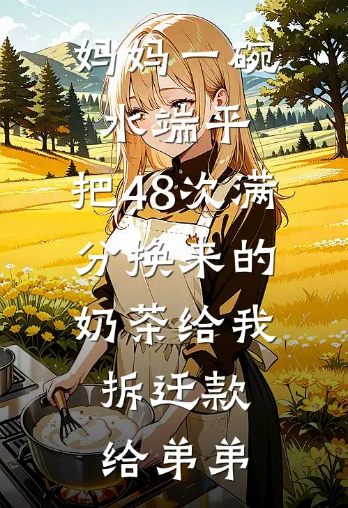 妈妈一碗水端平，把48次满分换来的奶茶给我，拆迁款给弟弟