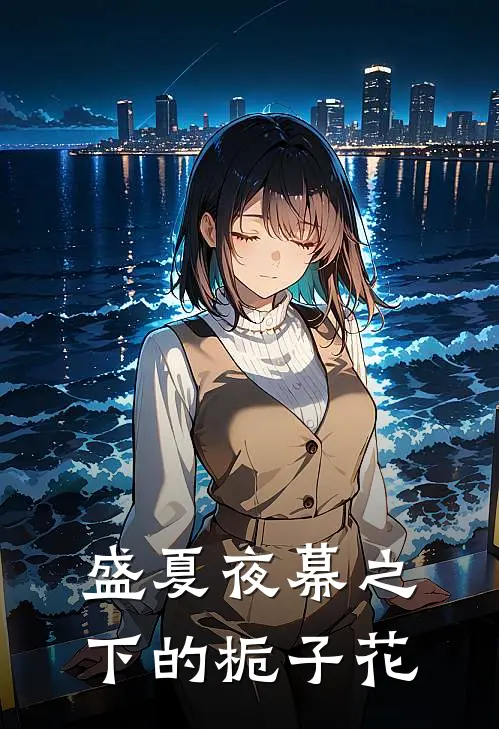 盛夏夜幕之下的栀子花