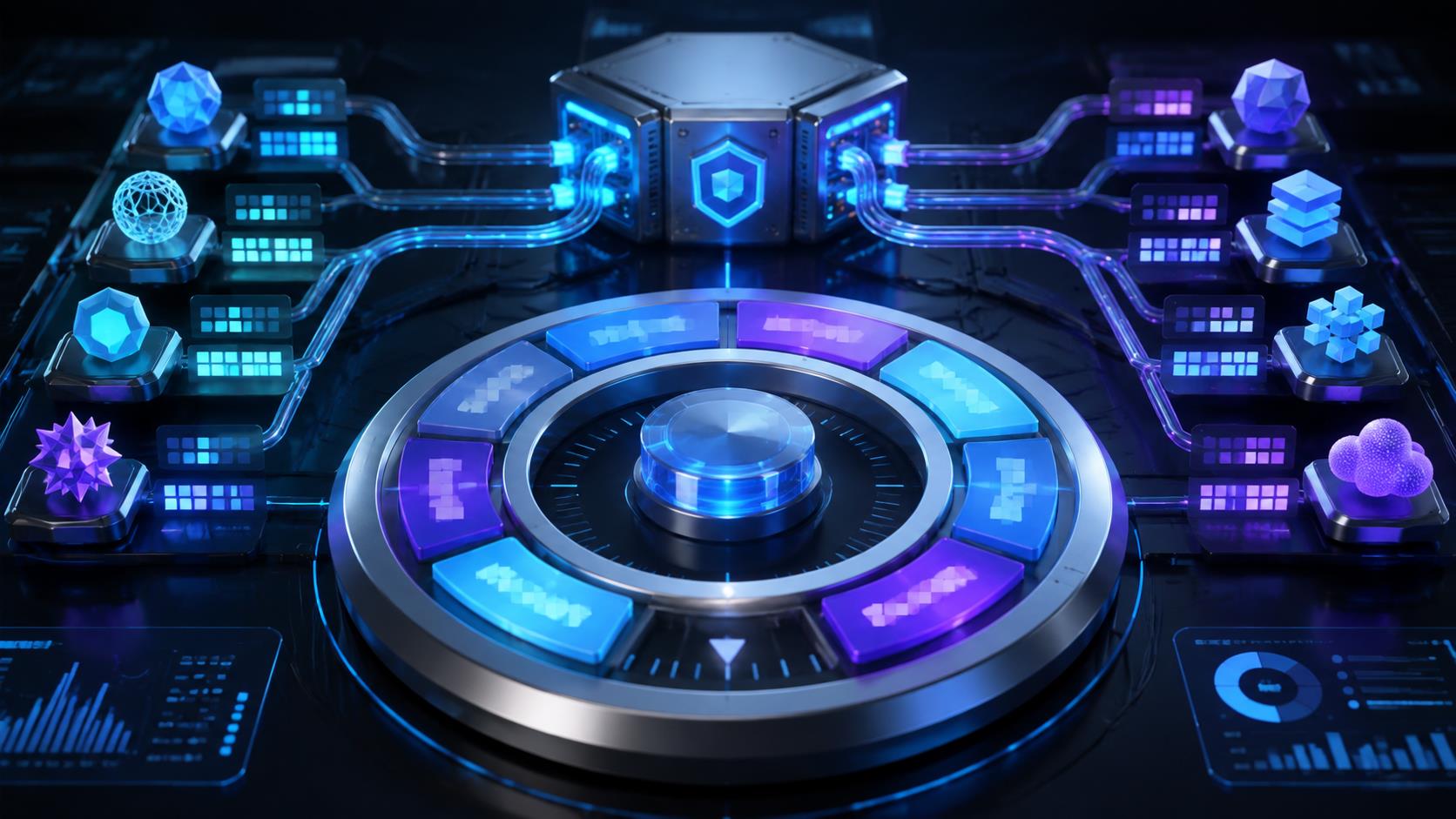 API中转模型别名管理 3D 科技渲染