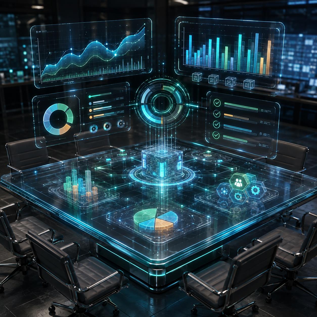 API中转站月度复盘 3D 科技渲染