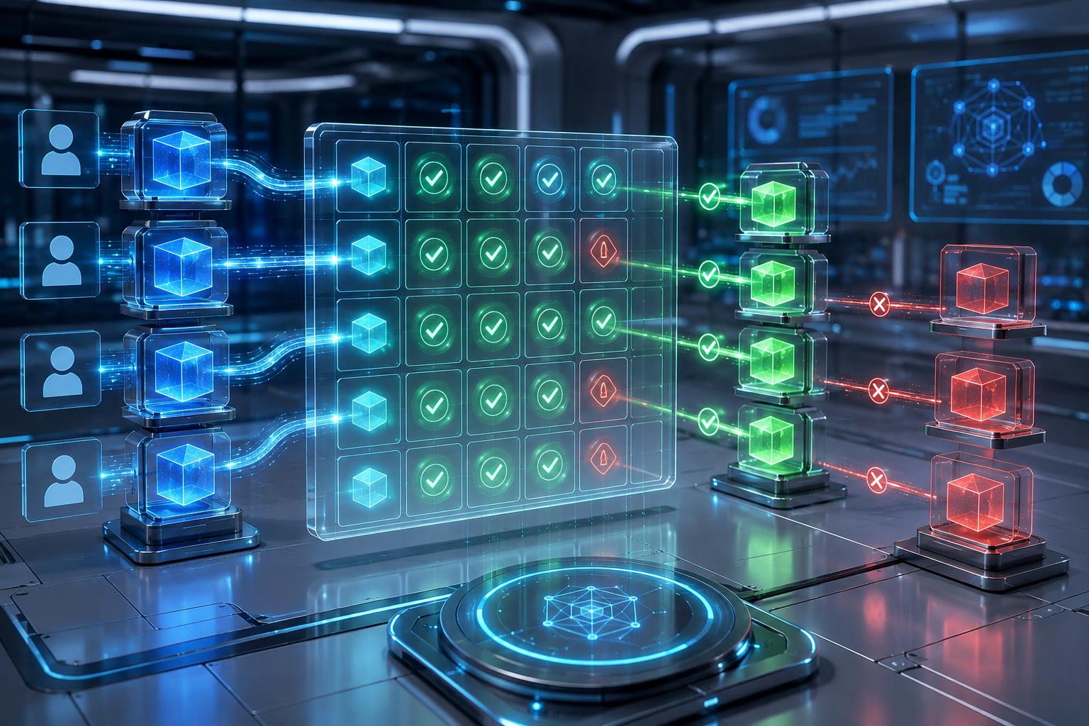 API 响应断言矩阵 3D 科技渲染