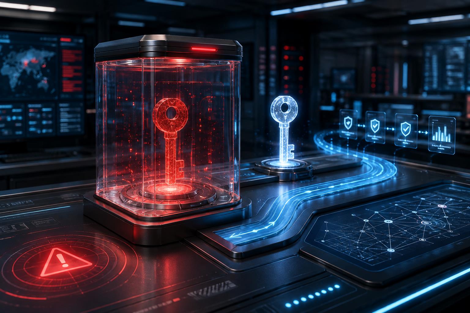 API Key 泄露应急三维科技图
