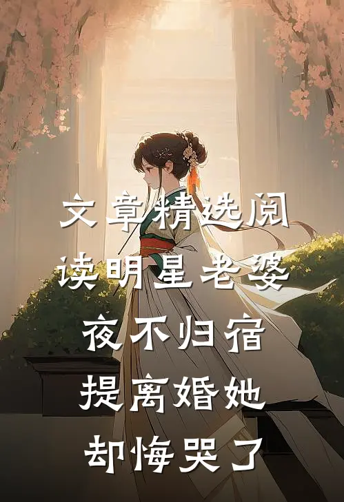 文章精选阅读明星老婆夜不归宿，提离婚她却悔哭了