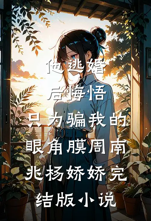 他逃婚后悔悟，只为骗我的眼角膜周南兆杨娇娇完结版小说