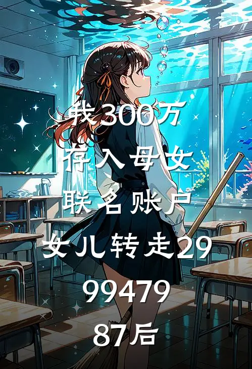 我300万存入母女联名账户，女儿转走2999479.87后