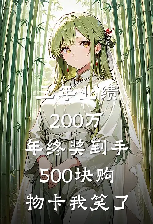 三年业绩200万，年终奖到手500块购物卡我笑了
