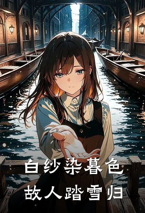 白纱染暮色，故人踏雪归