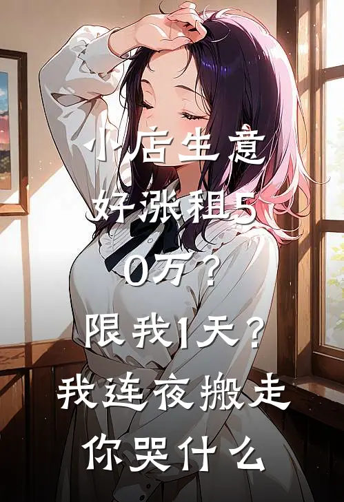 小店生意好涨租50万？限我1天？我连夜搬走你哭什么
